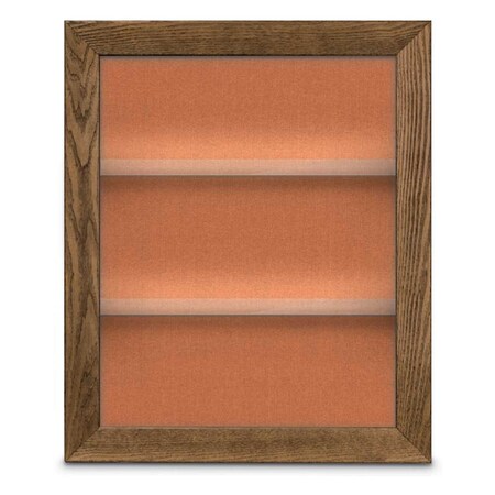 United Visual Products Outdoor Enclosed Combo Board, 42"x32", Gold Frame/Blue & Rubber UVCB4232ODG-BLUE-RUBBER